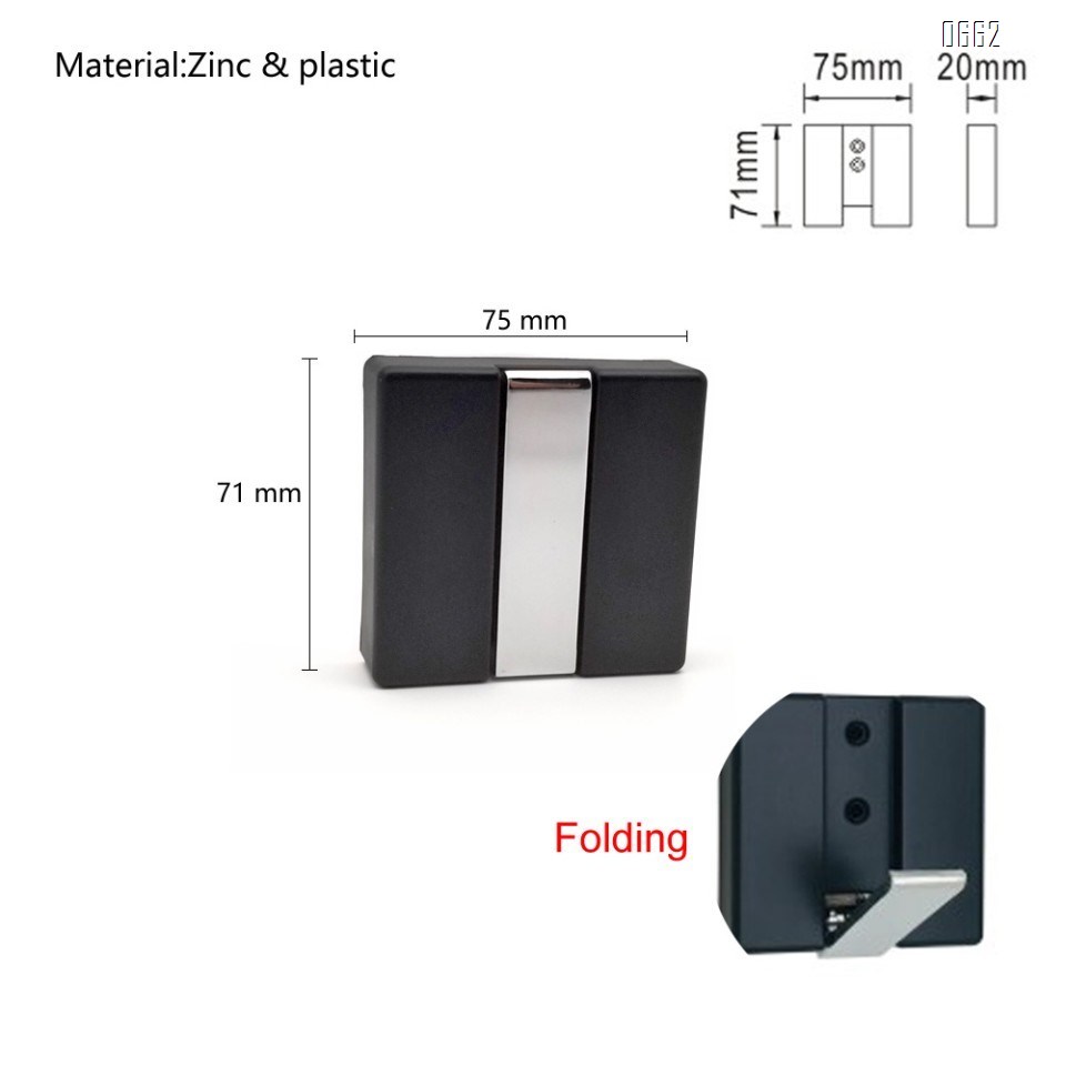 Folding invisible coat hook-plastic and zinc alloy heavy wall hook-retractable hook for hanging clothes, scarves, hats, bags, towels, keys