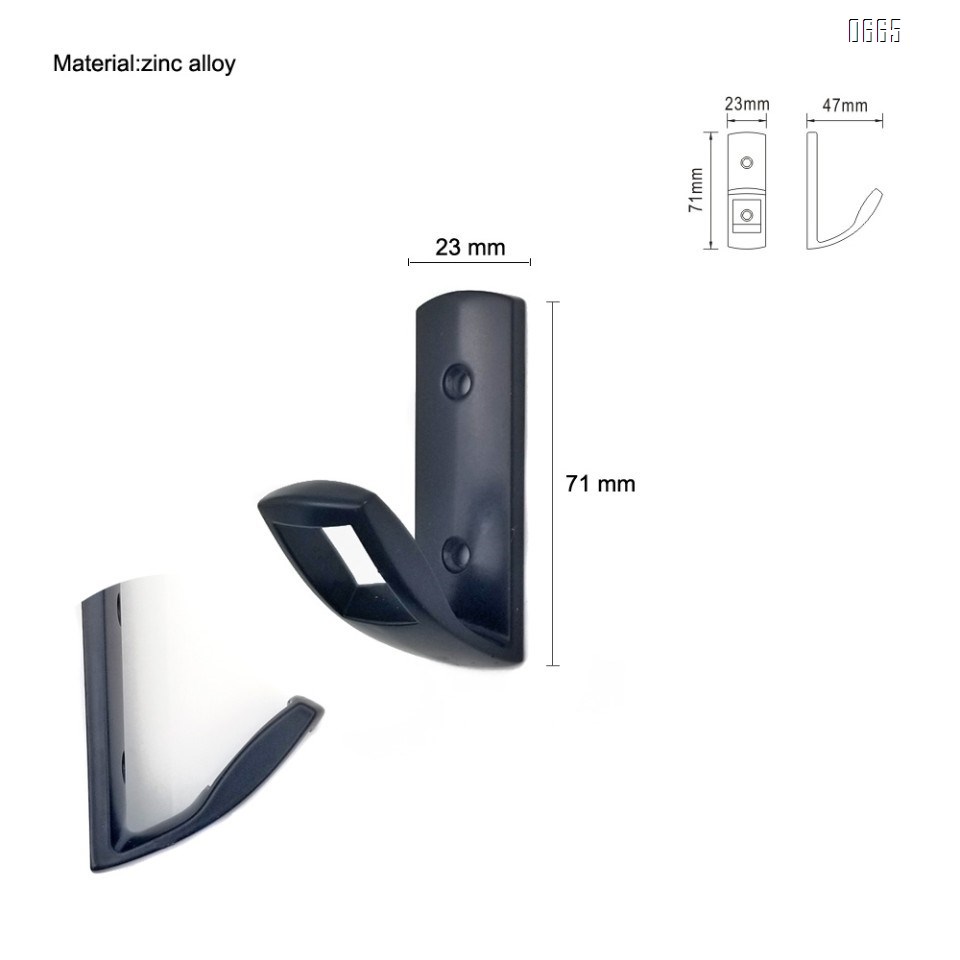 Coat Hooks Wall Mounted Towel Hooks Heavy Duty Single Robe Hanger for Bathroom Kitchen Office