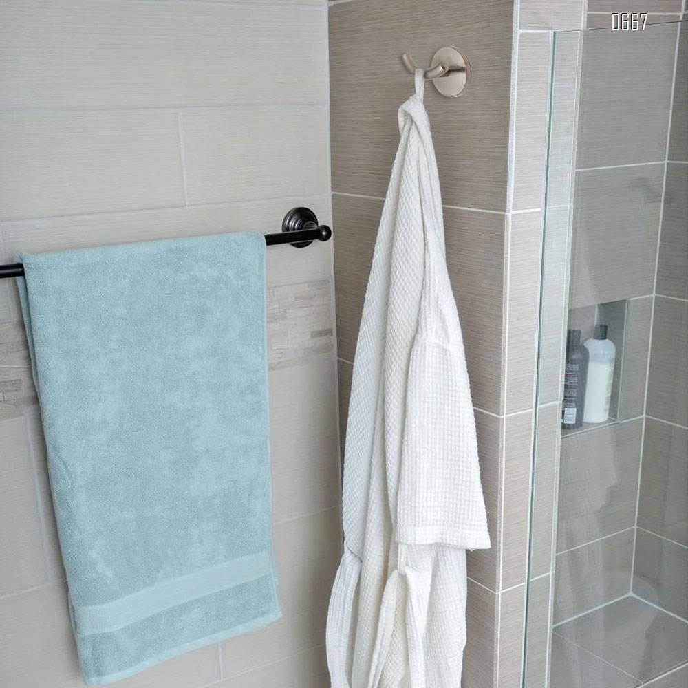 Towel hook, bathroom robe hook polished nickel towel rack, for bathroom, bathroom accessories