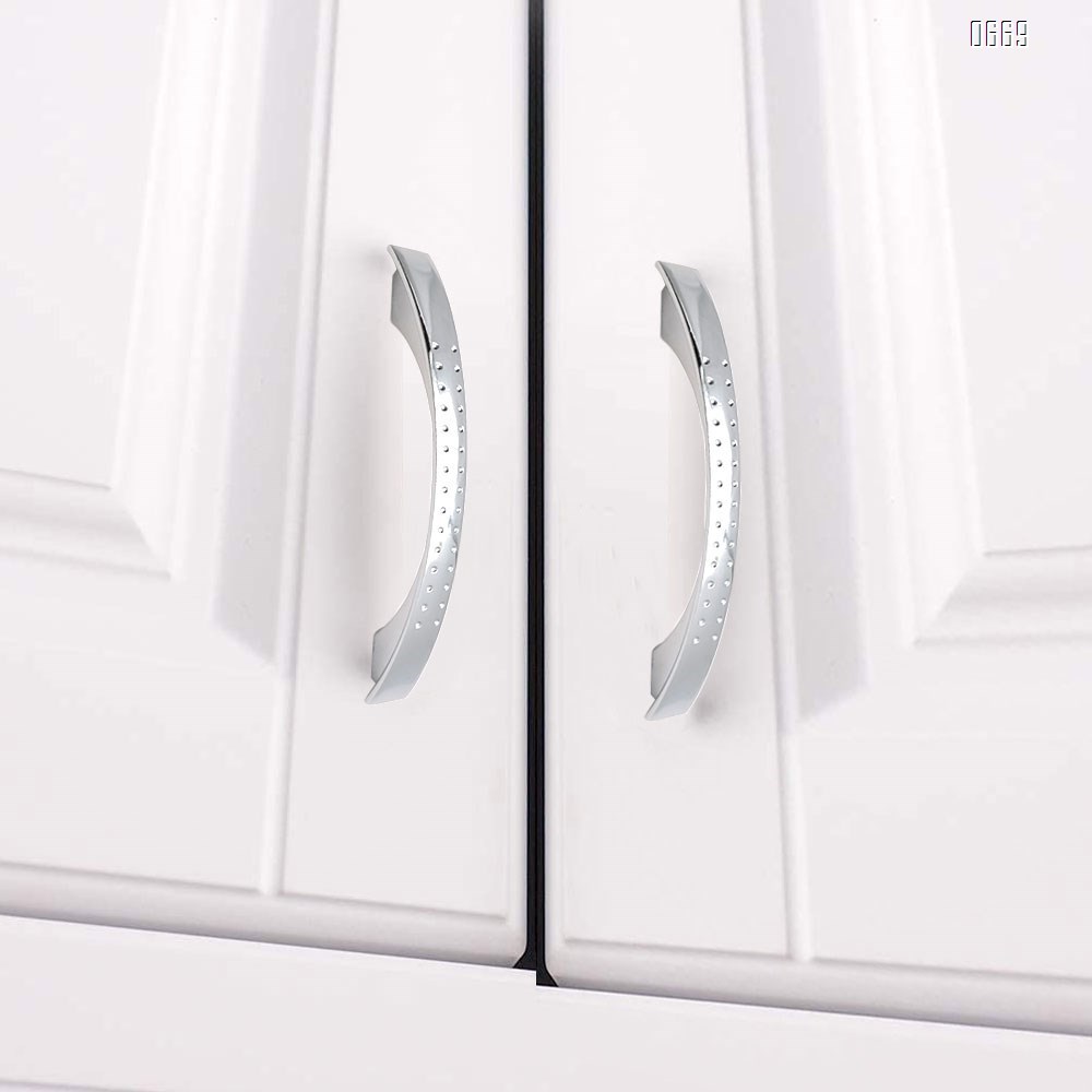 Arched handles for square-leg cabinets, 3.7 inches 96 mm screw hole spacing, suitable for kitchen cabinet doors, bedroom dressing table drawers, bathroom furniture hardware