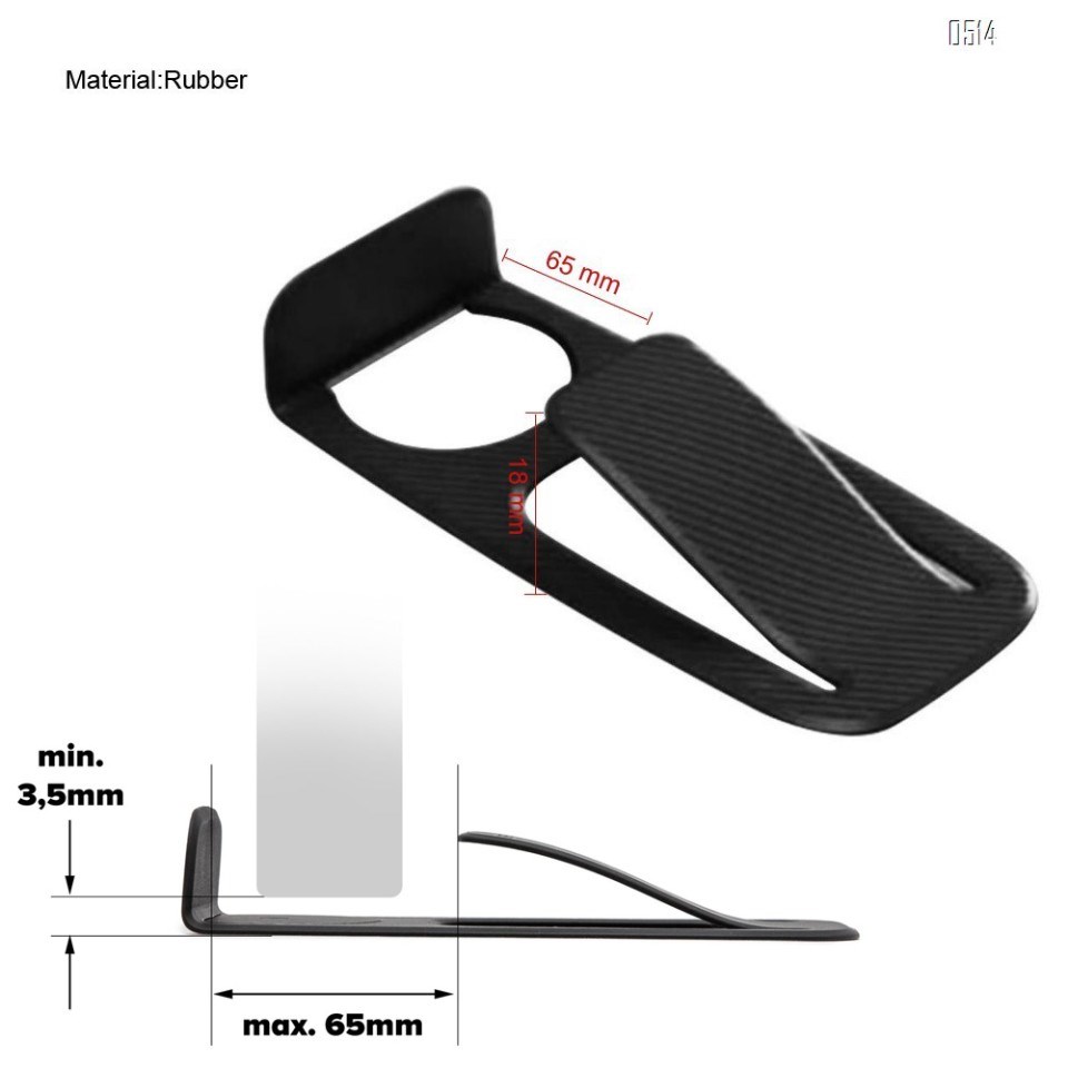 Door Stopper and Wall Protector (Black)