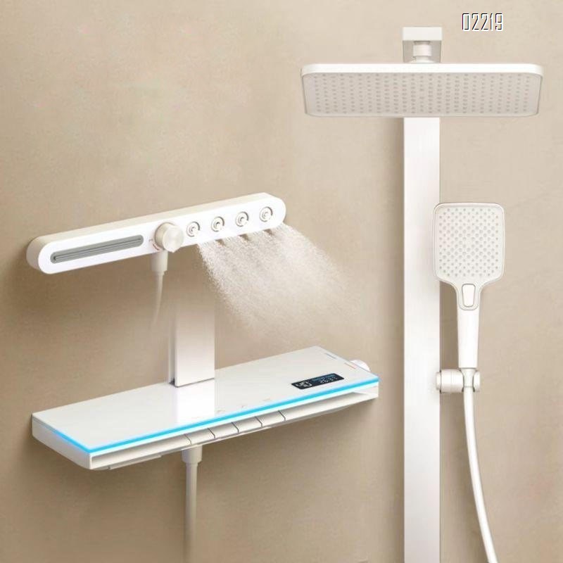 Home use thermostatic shower head set large storage gun gray bathroom shower bath shower temperature constant Tap