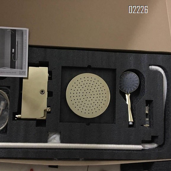 Golden shower head faucet set all-Brass cold and hot water faucet set shower set for the bathroom