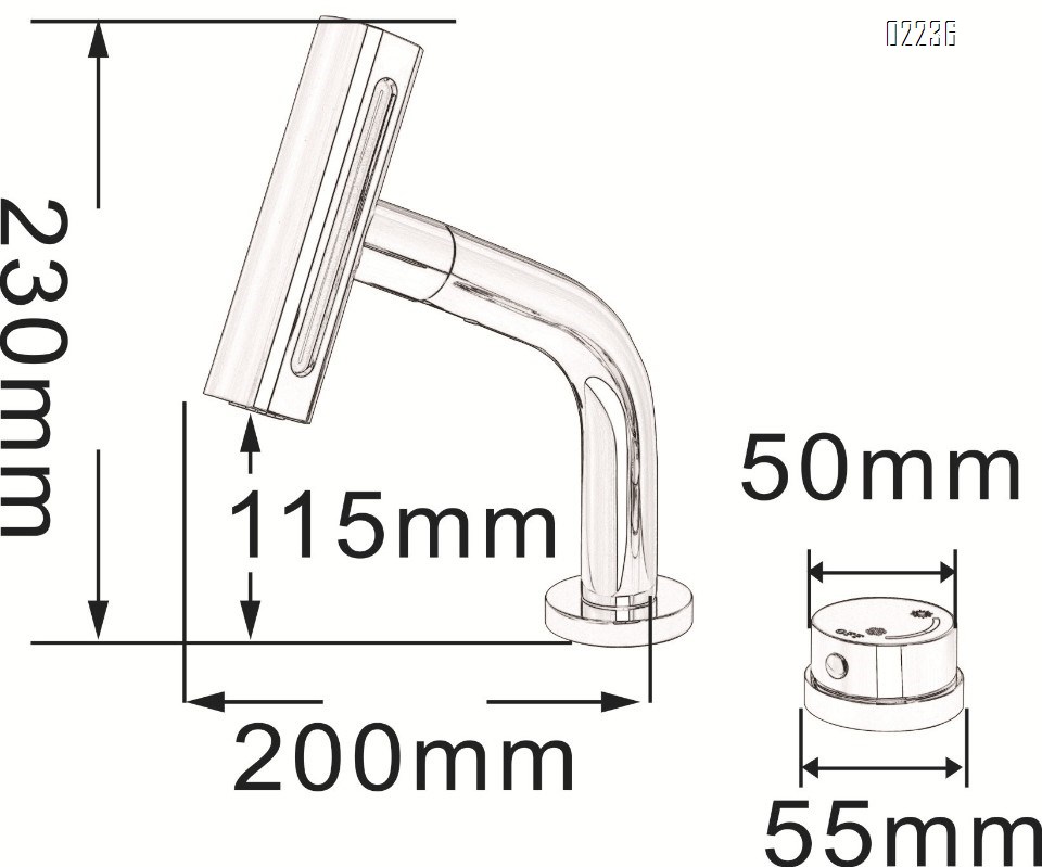Bathroom Washbasin Splash-Proof Faucet Double Hole Split Pull-Out Hot and Cold Faucet Multi-Function Water Outlet
