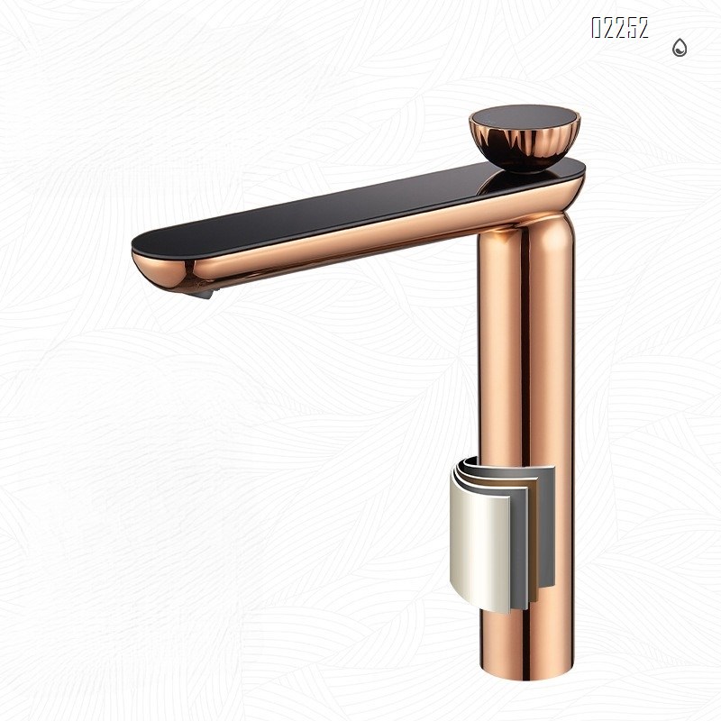 Digital Display Multi-Function Basin Faucet Color-Changing Ambient Light Bathroom Basin Hot and Cold Water Faucet