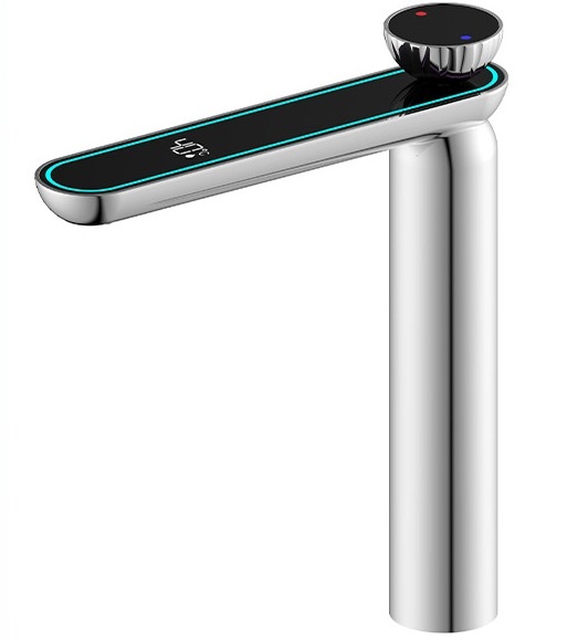Digital Display Multi-Function Basin Faucet Color-Changing Ambient Light Bathroom Basin Hot and Cold Water Faucet