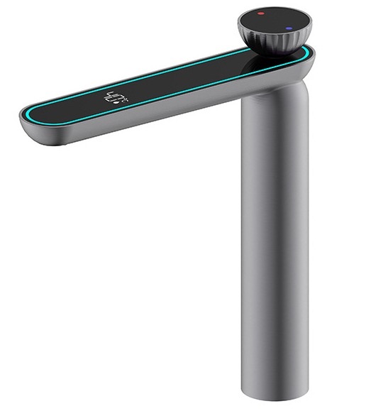 Digital Display Multi-Function Basin Faucet Color-Changing Ambient Light Bathroom Basin Hot and Cold Water Faucet