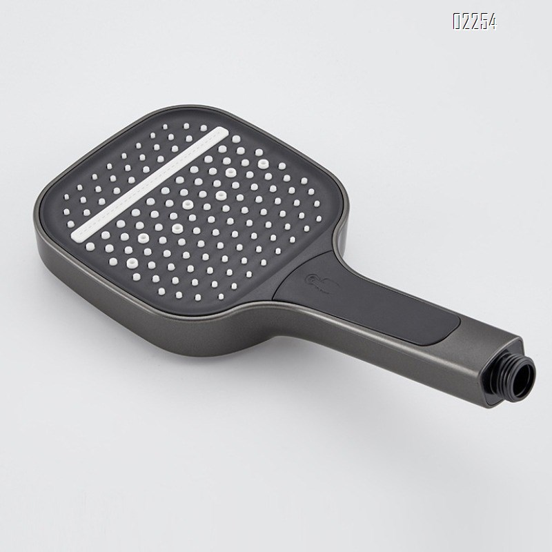 Gun Gray Digital Display Shower Set with Pressure Showerhead for Home Bathroom Simple All-Brass Rain Shower Head Set