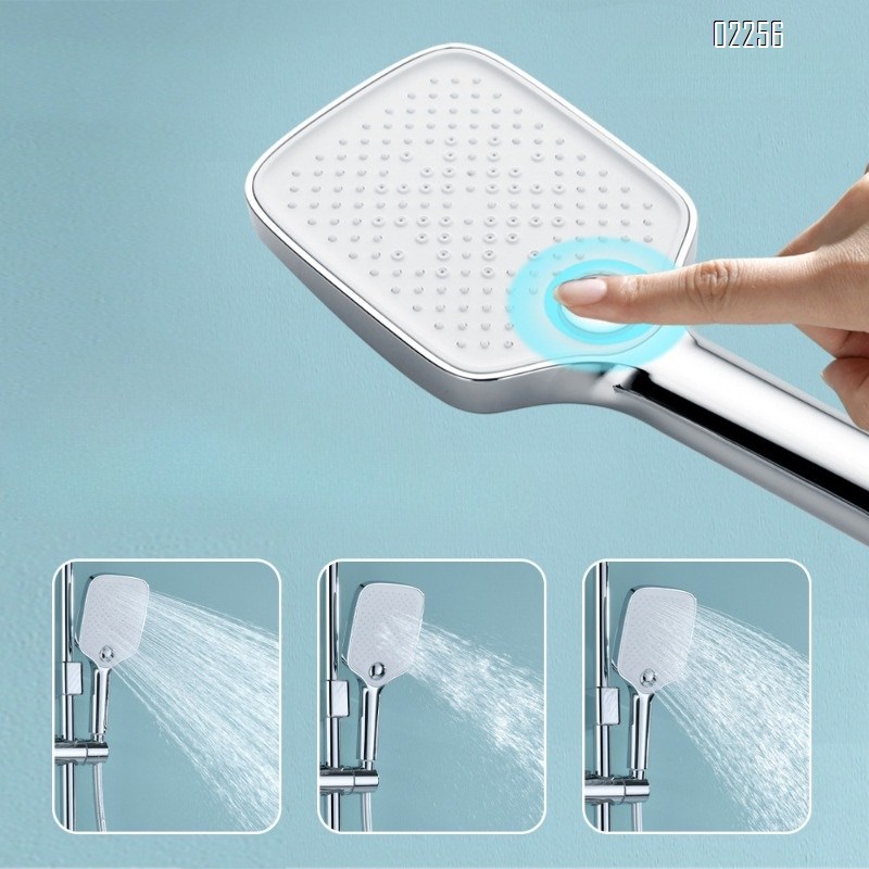 All-Brass Cold and Hot Water Digital Display Three-Function Household Shower Head Bathroom Ceiling Shower Set