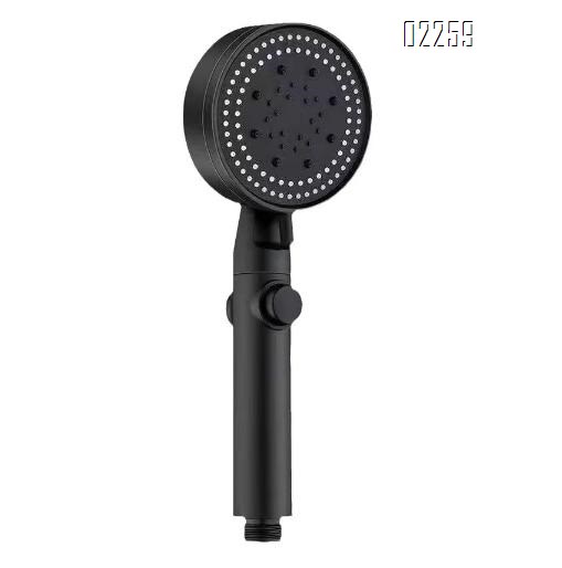 High Pressure Handheld Shower Head  6-Settings Powerful Water Spray Shower Head Against Low Pressure Water  with Hose Bracket
