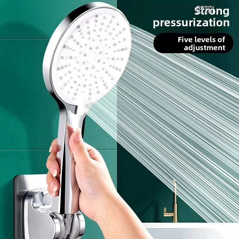 Shower Head with Handheld, High Pressure 5 Spray Mode Showerhead  for Pets and Bathroom with Stainless Hose and Adjustable Mount