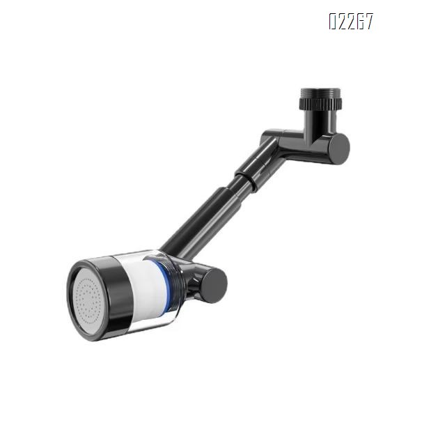 Swivel Faucet Extender with Filter, Sink Water Faucet Aerator Extension Swivel Robotic Arm Bathroom Faucet Extender Kitchen