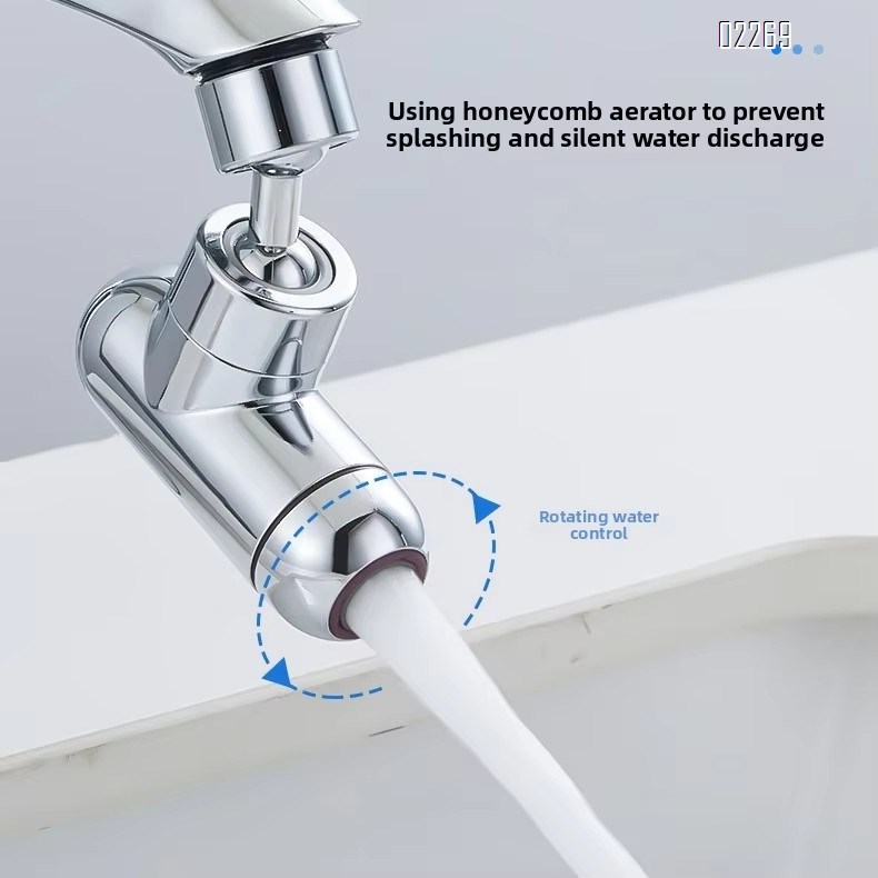 Kitchen Sink Aerator, Water Flow Adjustment Sink Sprayer Attachment,Swivel Faucet Extender with Filter for Kitchen Bathroom