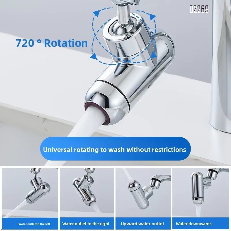 Kitchen Sink Aerator, Water Flow Adjustment Sink Sprayer Attachment,Swivel Faucet Extender with Filter for Kitchen Bathroom