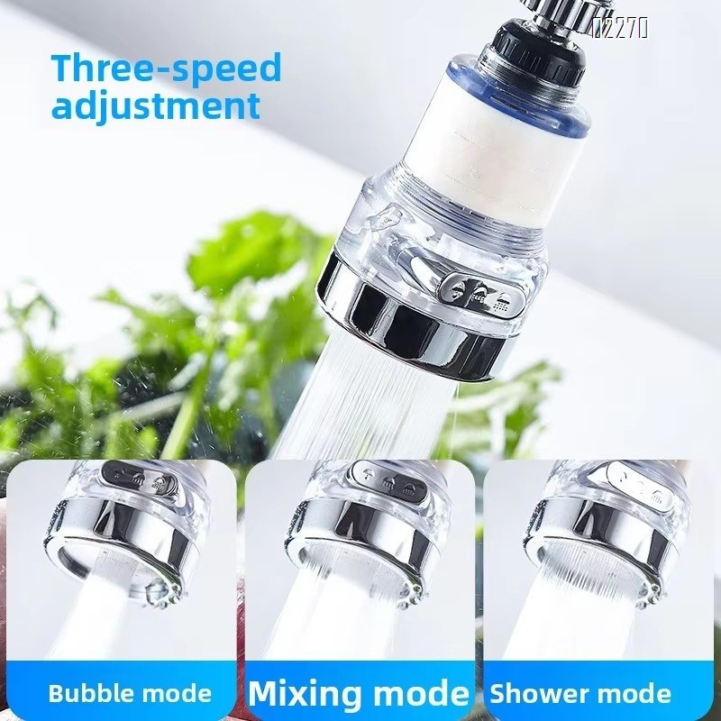 Three-Mode  Kitchen Faucet Water Purifier Rotating, Bathroom Faucet Filter Removes Chlorine Fluoride Heavy Metals Hard Water