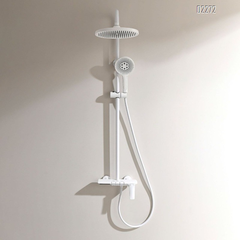 Shower Head Set Full Copper Bathroom Shower Storage Shower Head Piano Key Increased Pressure Shower Head