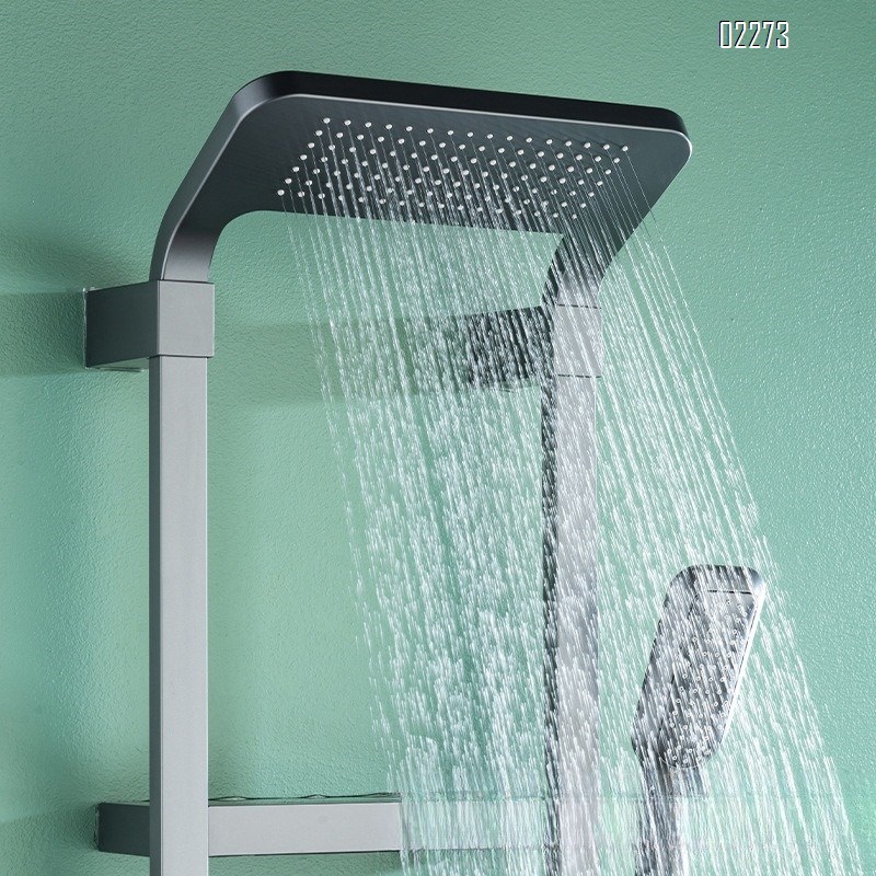 Shower Head Set Multi-Functional Storage Rack Shower Head Bathroom Household Bathroom Pressure-Boosting Tap