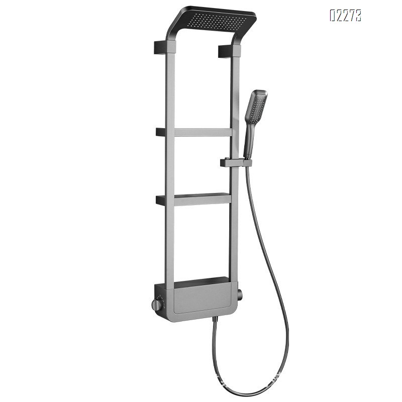 Shower Head Set Multi-Functional Storage Rack Shower Head Bathroom Household Bathroom Pressure-Boosting Tap