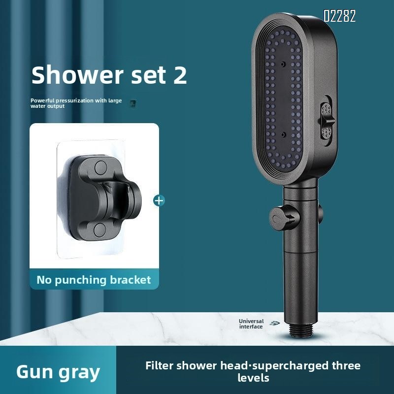 High Pressure Shower Head   Handheld  3-Settings Powerful Water Spray Shower Head Bathroom