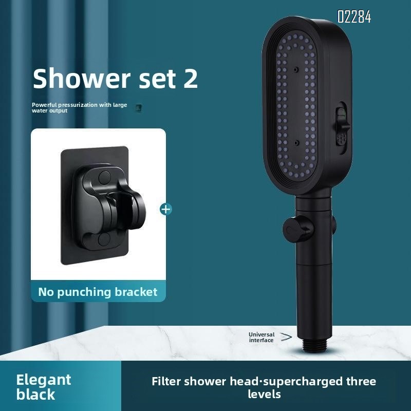 High Pressure Shower Head   Handheld  3-Settings Powerful Water Spray Shower Head Bathroom