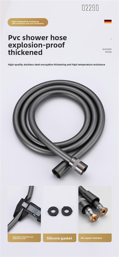 High Pressure Shower Head Handheld  3-Settings Powerful Water Spray Shower Head with Hose and Holder