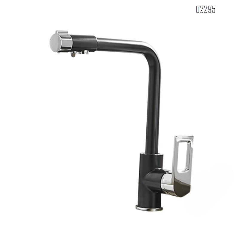 Brass Black Kitchen Faucet Single-Handle Hot and Cold Water Mixer modern Kitchen sink water Best Faucets Tap