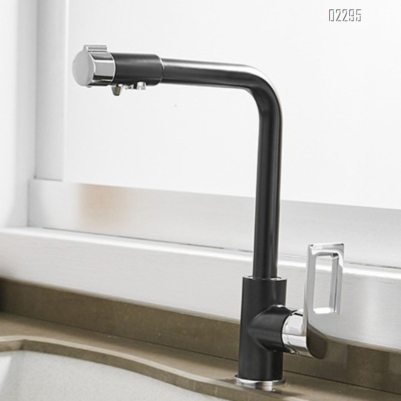 Brass Black Kitchen Faucet Single-Handle Hot and Cold Water Mixer modern Kitchen sink water Best Faucets Tap