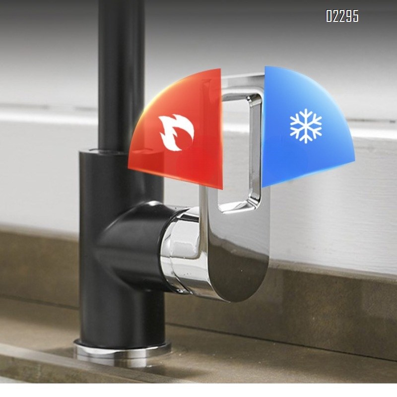 Brass Black Kitchen Faucet Single-Handle Hot and Cold Water Mixer modern Kitchen sink water Best Faucets Tap