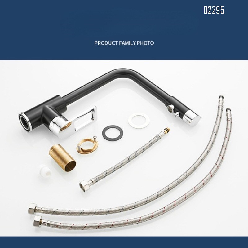 Brass Black Kitchen Faucet Single-Handle Hot and Cold Water Mixer modern Kitchen sink water Best Faucets Tap