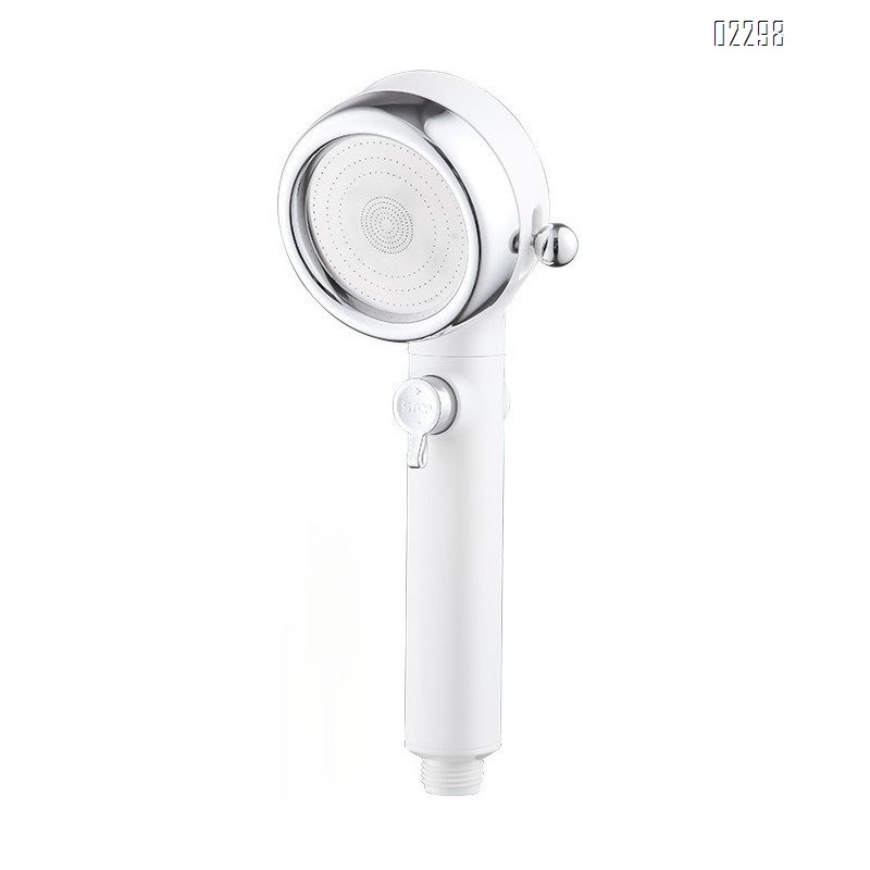 High Pressure 3 Function Showerhead with Handheld Against Low Pressure Water Supply Pipeline