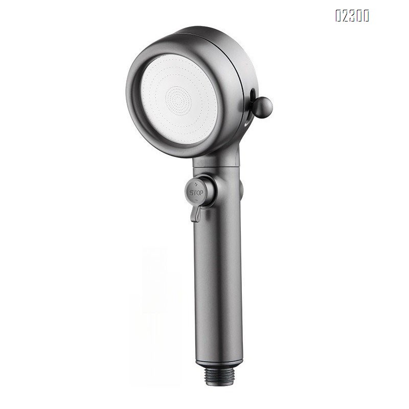 High Pressure 3 Function Showerhead with Handheld Against Low Pressure Water Supply Pipeline