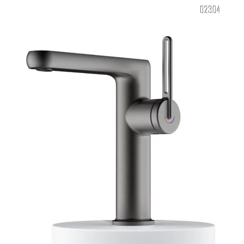 Brass Smart Digital Display Bathroom Sink Undermount Basin Single Hole Hot and Cold Digital Display Basin Faucet