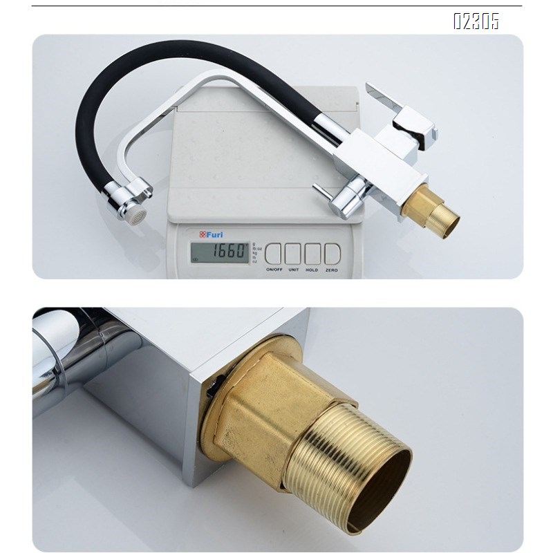 Brass Two-in-One Water Purification Faucet Multi-Functional Anti-Splash Kitchen Sink Basin Hot and Cold Water Faucet