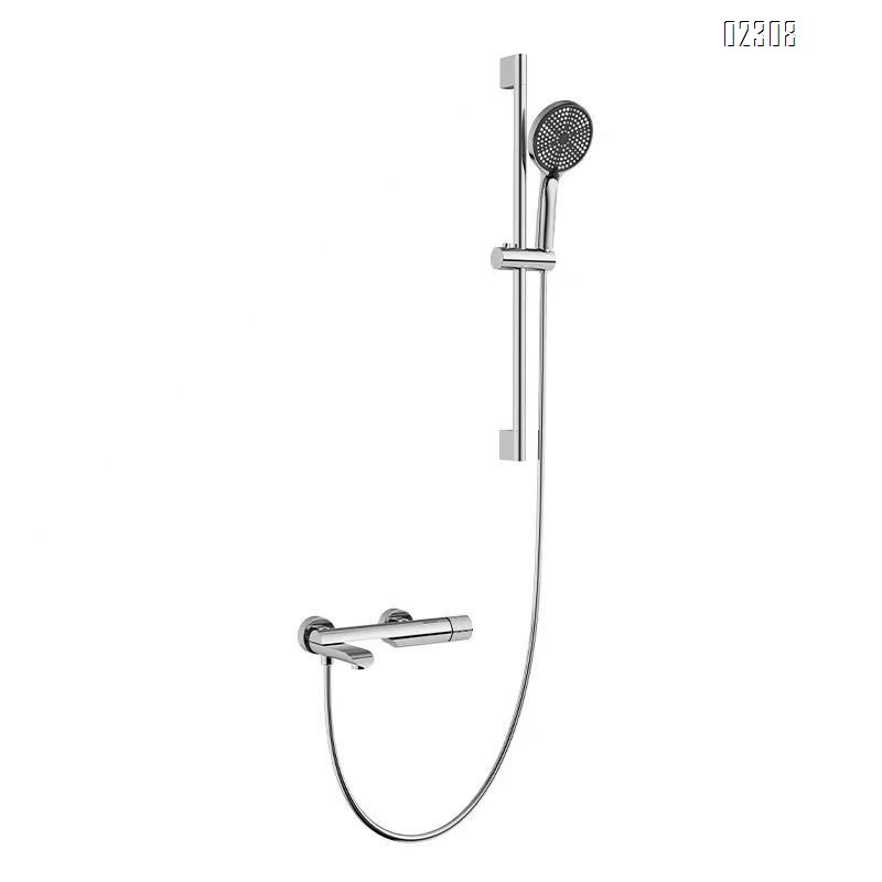 Gold Simple Hotel Shower Head Set for Home Bathtub Simple Shower for Small Apartments No Ceiling Spray