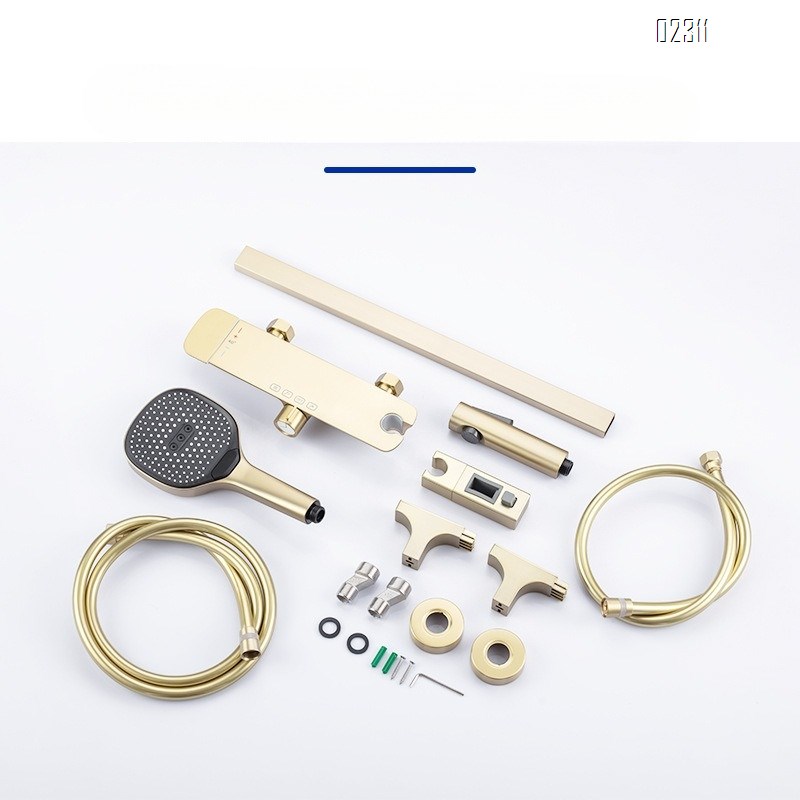 Brass Small Apartment Shower Set Constant Temperature Adjustable Shower head Home Bathroom Shower Bathtub