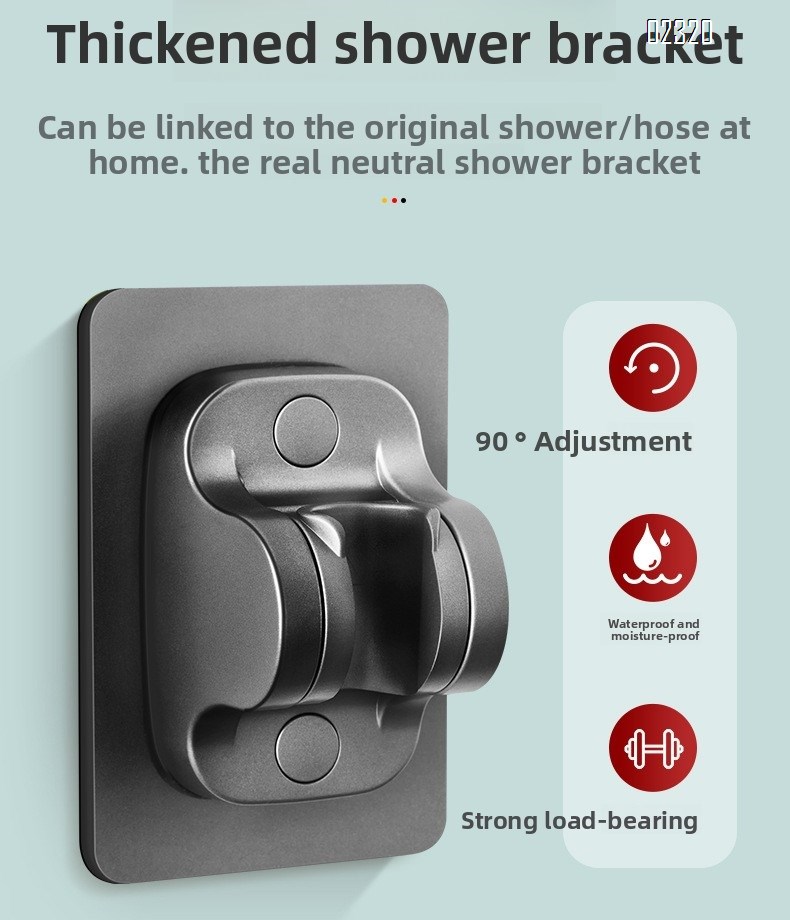 Bathroom Shower Head Set with Stainless 1.5m Hose and Bracket Hand Held Shower Head & Rain Shower Head 2-IN-1