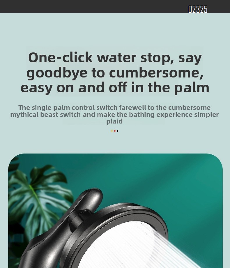 Dual Function Shower Head with 2.0m Stainless Hose and Bracket Handheld Shower Head & Rain Shower Head 2 in 1 for Bathroom