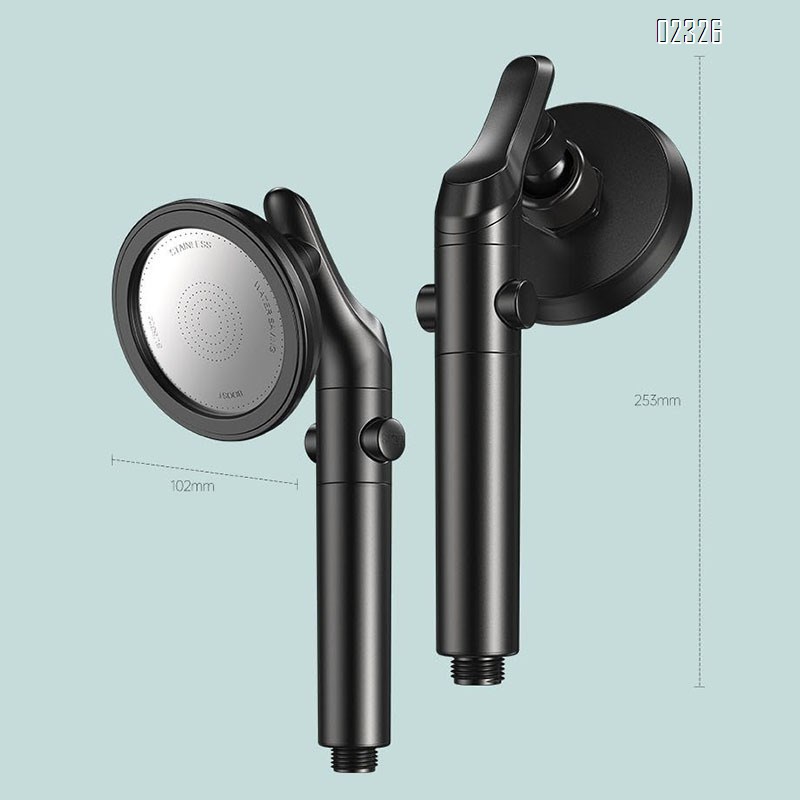 high pressure handheld shower head with 2.0m stainless hose and bracket rotatable shower head for bathroom