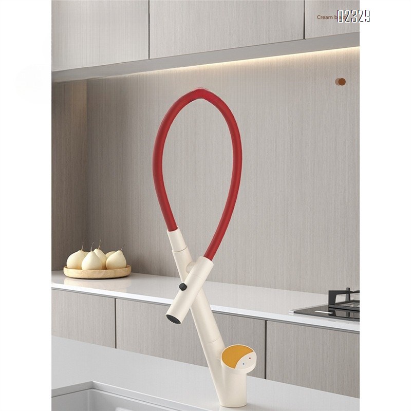 Creative Brass Hot and Cold Kitchen Faucet Sink Universal Multi-Functional Vegetable Washing Basin Kitchen Tap