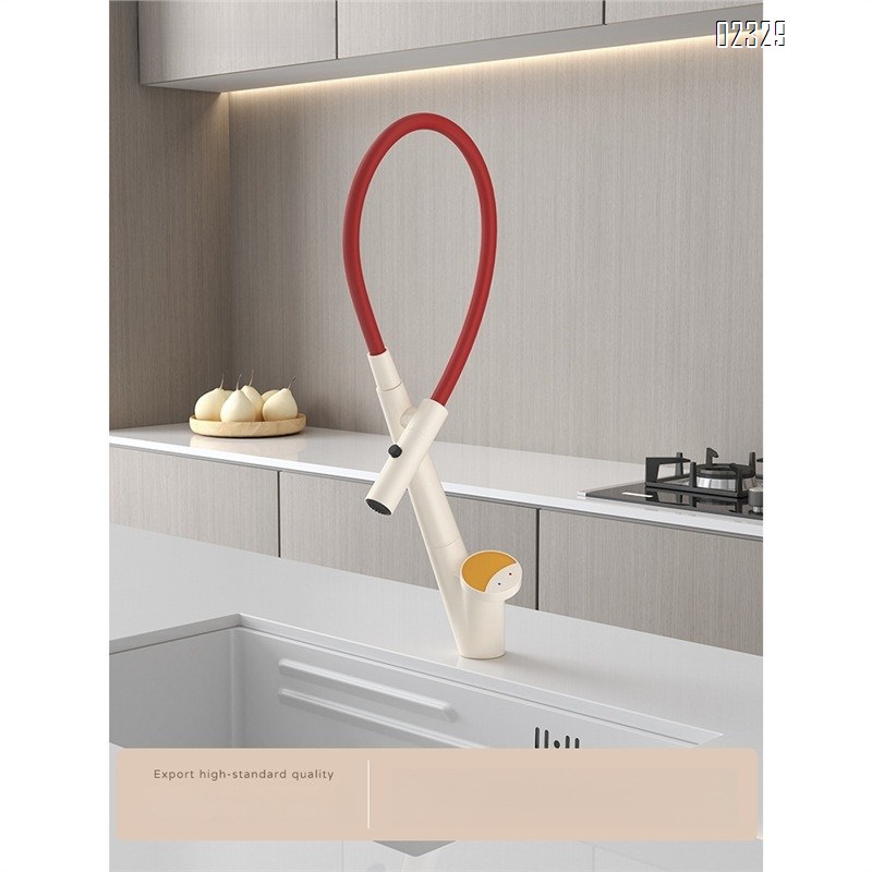 Creative Brass Hot and Cold Kitchen Faucet Sink Universal Multi-Functional Vegetable Washing Basin Kitchen Tap