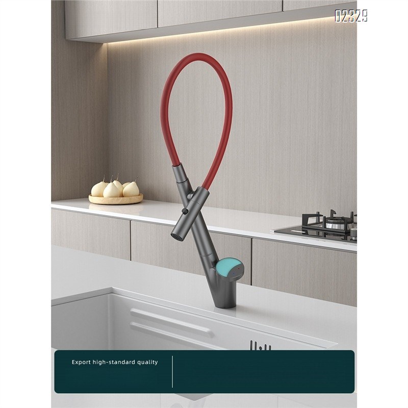 Creative Brass Hot and Cold Kitchen Faucet Sink Universal Multi-Functional Vegetable Washing Basin Kitchen Tap