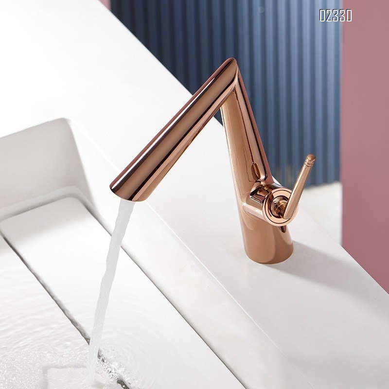 Gun Grey Brass Hot and Cold Bathroom Basin Faucet for Home Use Minimalist Wash basin Faucet Tap