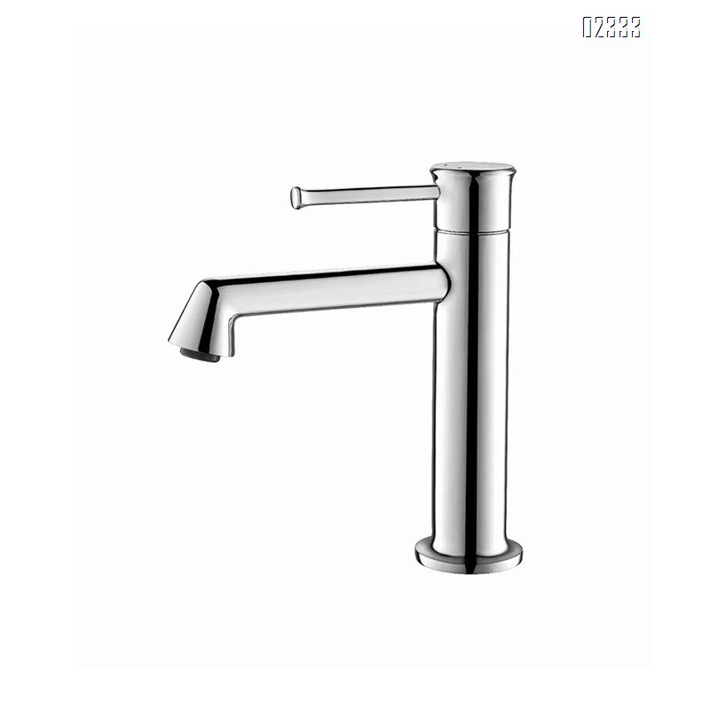 Hot and Cold All-Brass Integrated Basin Faucet Washbasin Bathroom Cabinet Simple Gun Gray Washbasin Tap