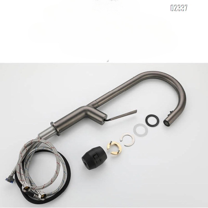 Brass Pull-out modern Kitchen sink water Best Faucets pull out Tap Gun Gray Sink Faucet Brushed Gold Tap