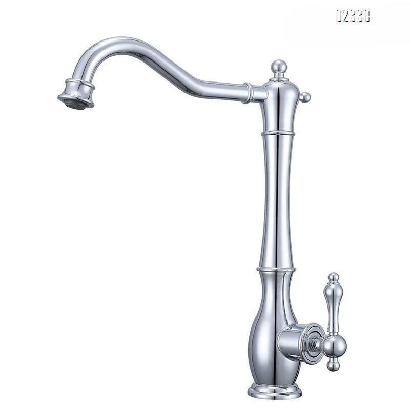 2025 All-Brass Sink Faucet Gun Gray Faucet Kitchen Antique Rotating Faucet Tap