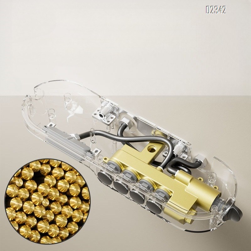 Brass Shower Head Set Household Thermostatic Digital Display Water Spray Gun Bathroom Bathroom Shower Set Shower Set