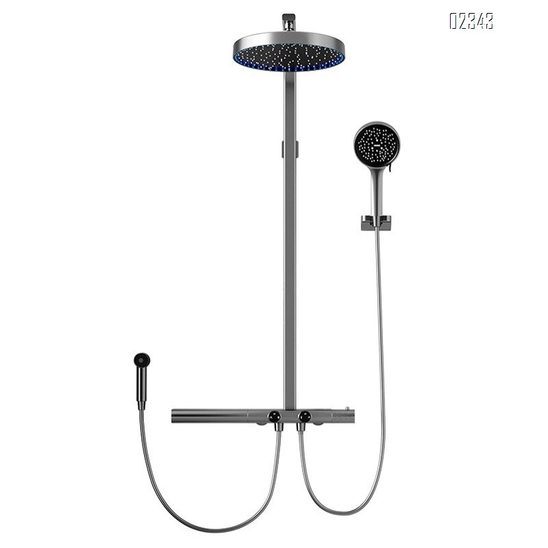 Smart Digital Display Constant Temperature Shower Set for Home Bathroom Shower Device Hotel All-Brass Booster Shower Head