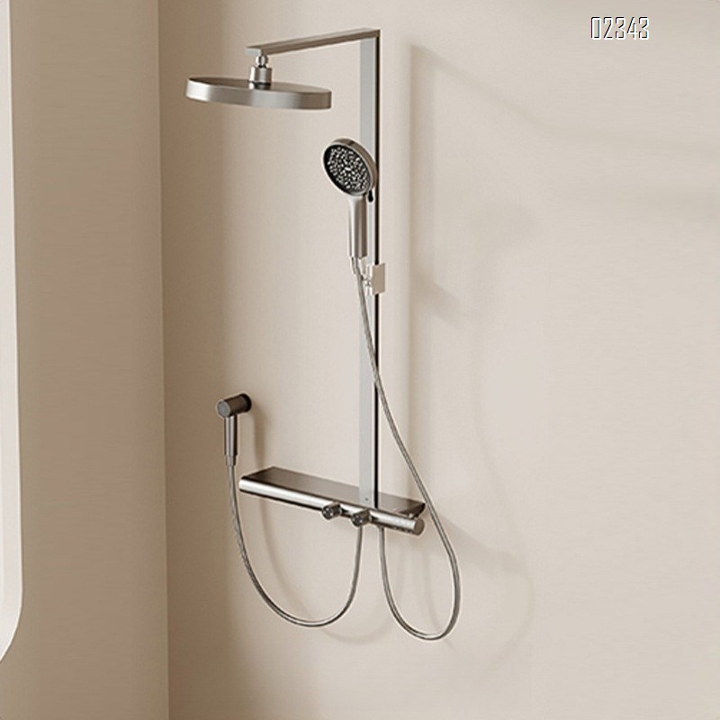 Smart Digital Display Constant Temperature Shower Set for Home Bathroom Shower Device Hotel All-Brass Booster Shower Head