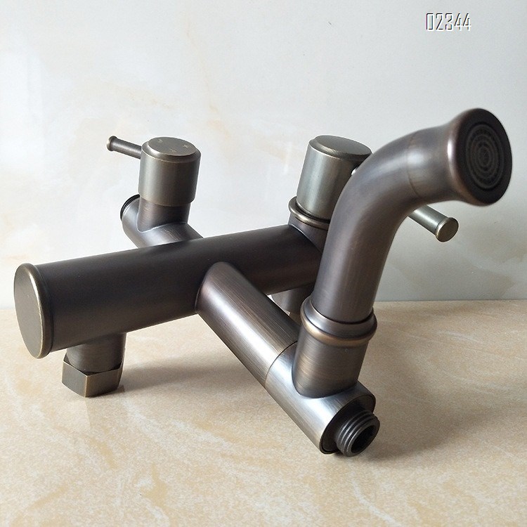 Adjustable Vintage Style Shower Head Handheld Shower Bathroom All-Copper Antique Shower Head Set