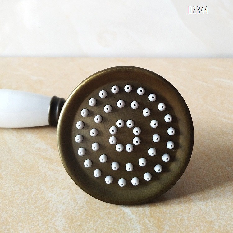Adjustable Vintage Style Shower Head Handheld Shower Bathroom All-Copper Antique Shower Head Set